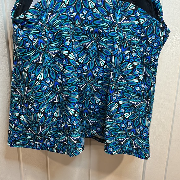 Ava Viv Blue Print Swim Tankini - Picture 7 of 12